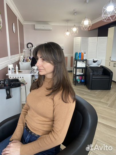 Окрашивание волос (мелир,эиртач, балаяж), стрижки