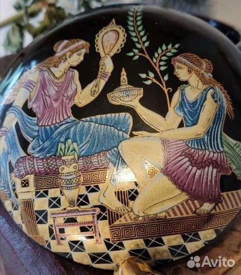 Шкатулка ручная роспись 24 каратное золото