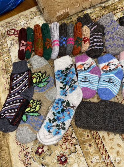Шерстяные носки,следы