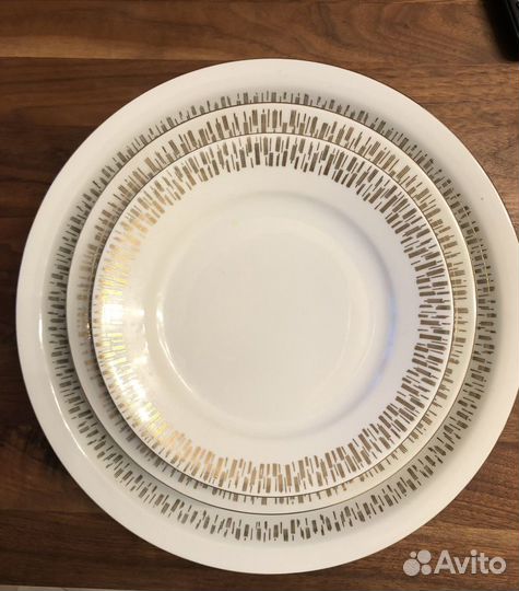 Набор столовой посуды kahla фарфор 1964г, 6 персон