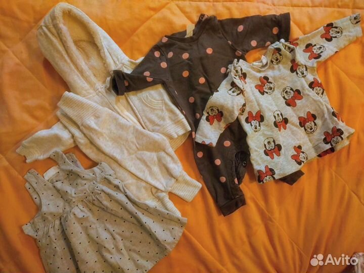 Пакет вещей на девочку 50-74(80)