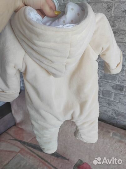 Комбинезон плюшевый 62-68