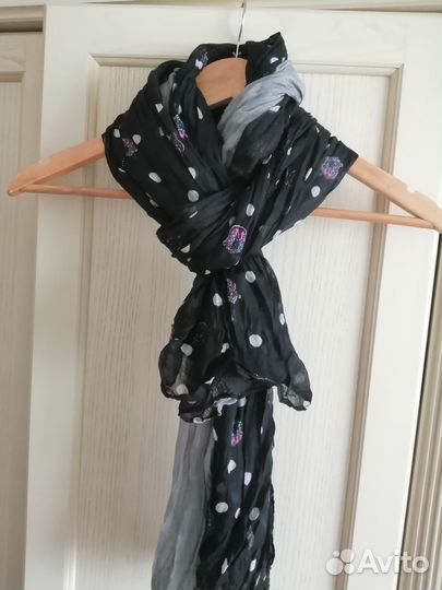 Новый палантин вискоза/хлопок 110х80