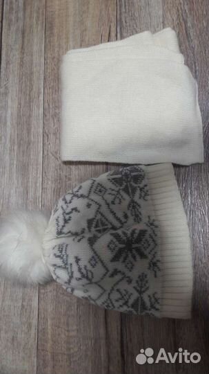Шапка шарф новые очень теплые