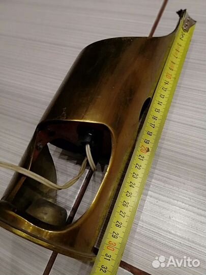 Латунный светильник танковая гильза Перо