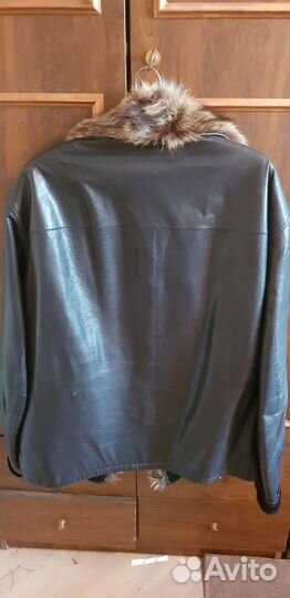 Кожаная дубленка мужская