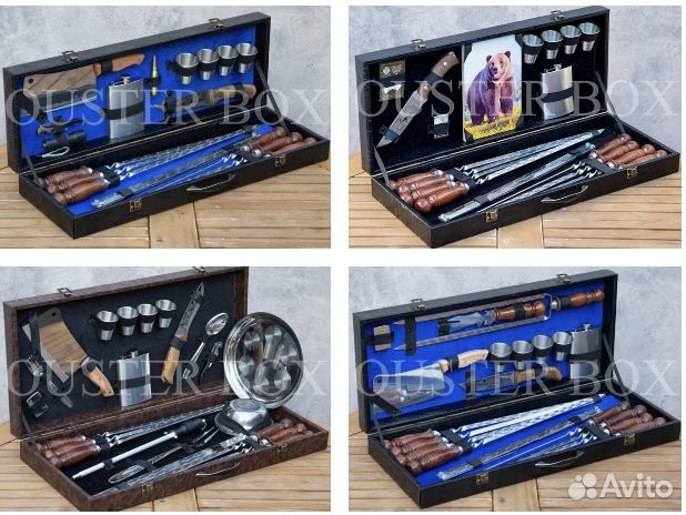 Подарочные наборы для пикника шашлыка с шампурами