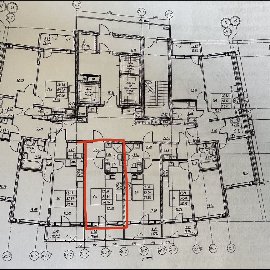 Квартира-студия, 24,9 м², 7/23 эт.