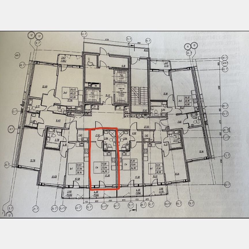 Квартира-студия, 24,9 м², 7/23 эт.
