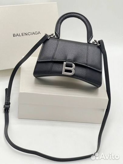 Balenciaga hourglass, люкс, натуральная кожа