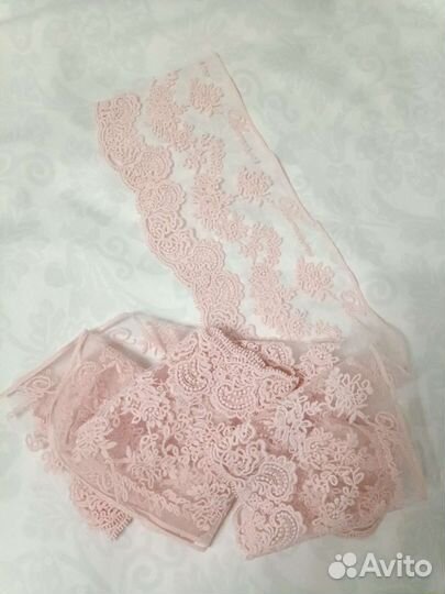 Кружево розовое blumarine 2 метра 10 см