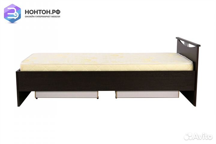 Кровать односпальная Мелисса с ящиками венге