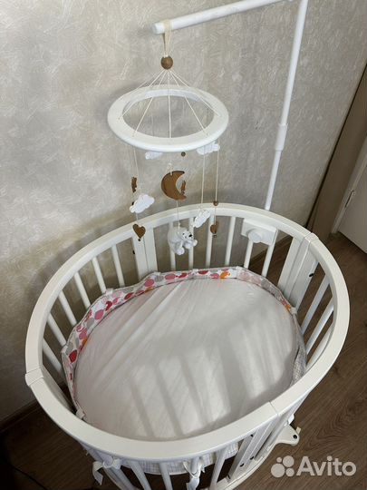Детская кроватка круглая