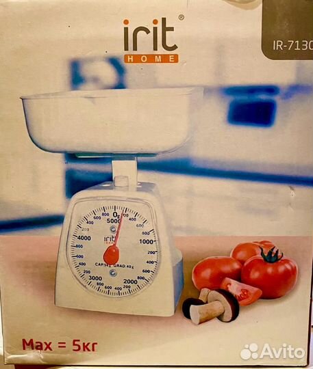 Кухонные весы irit IR-7130 механические до 5 кг