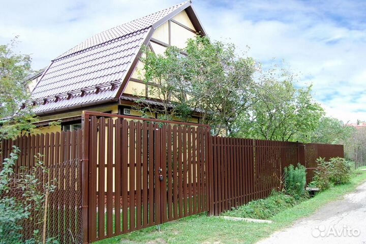 Штакетник Круглый фигурный 0,5 Satin RAL 9006 бело-алюминиевый, 1.00 м