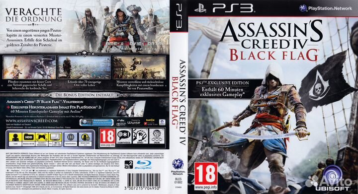 Игра Assasins Creed IV Черный Флаг (PS3)