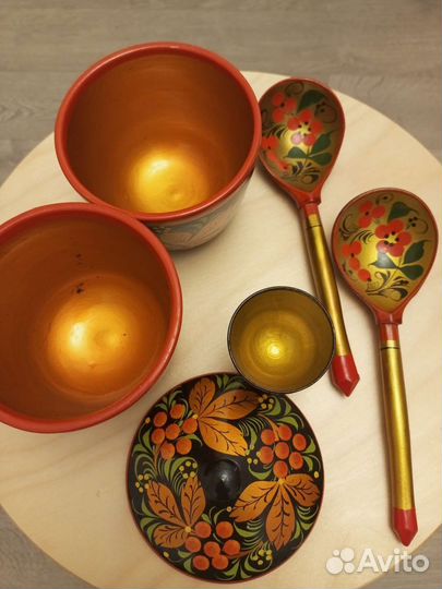 Деревянная посуда хохлома