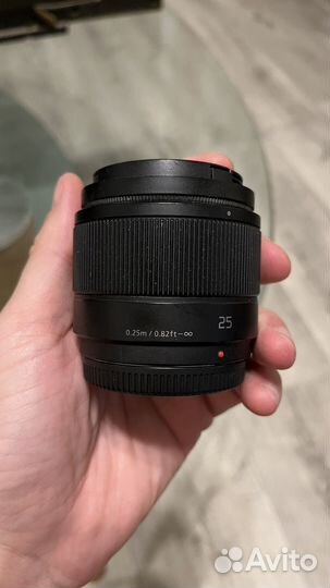 Объектив panasonic lumix 25mm 1.7