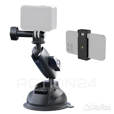 Крепление Telesin на присоске для экшн камеры (с д