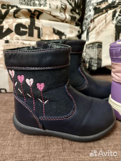 Сапожки и кроссовки на малышку 20-21 р