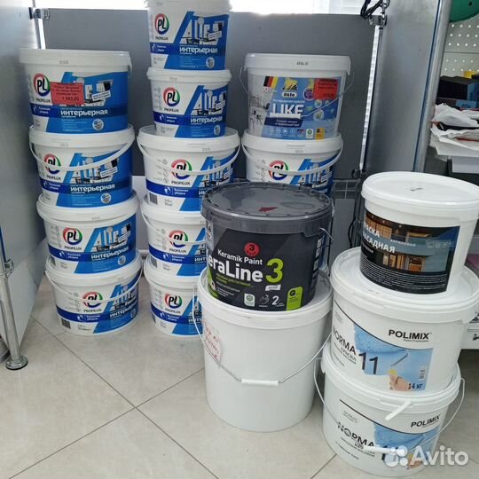 Краска для стен и потолков Возможна колеровка