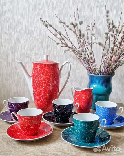Кофейный сервиз Walbrzych, Польша, винтаж