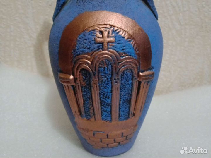 Кувшин, бутыль, глина или керамика 30 см