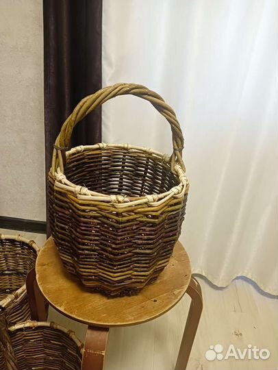 Корзина плетеная для грибов и ягод