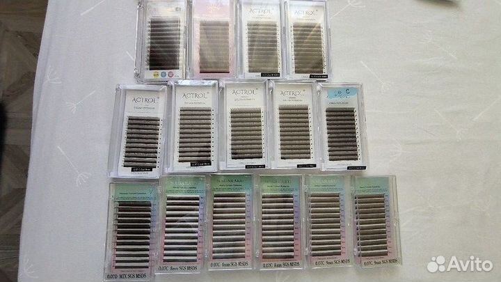 Готовые пучки для наращивания ресниц