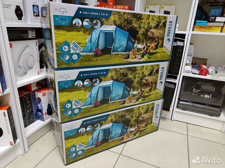 Палатка 6-местная 2-комн. с тамбуром Bestway Новая