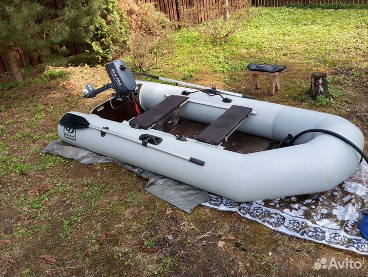 Надувная лодка с мотором бу