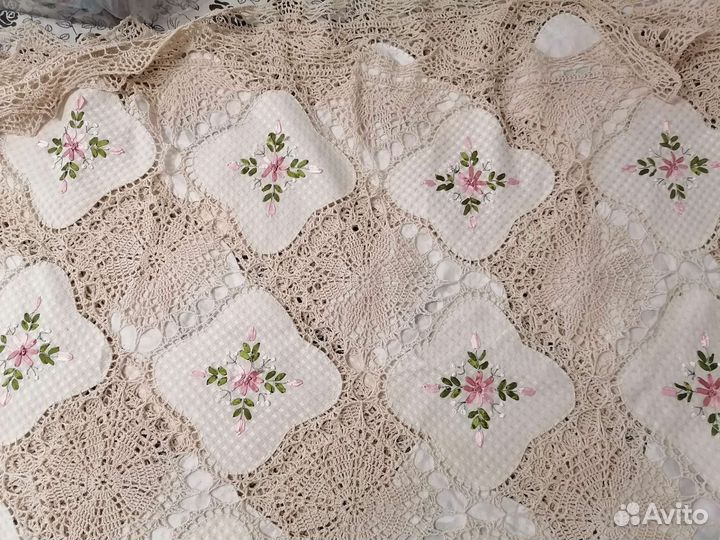 Скатерть лен с вышивкой