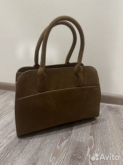 Сумка замшевая коричневая