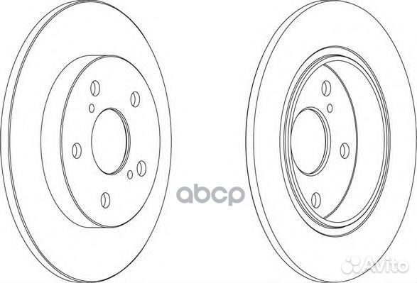 Диск тормозной toyota auris 07- (пр-во Великобр