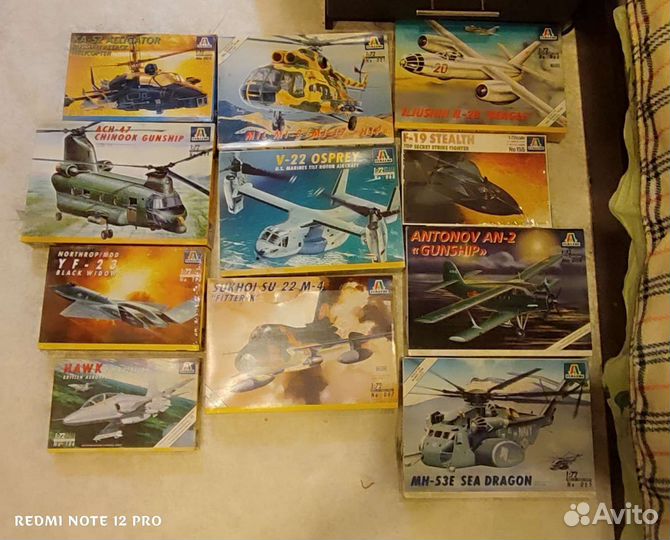 Коллекция Сборных модели самолетов серии Italeri