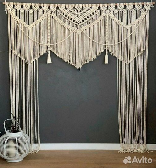 Макраме штора 2,5-3 м