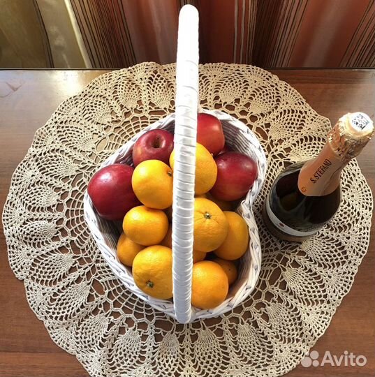 Корзина плетеная «Сердце»