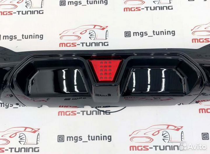 Диффузор G30 M5 CS LED стоп + насадки Акрапович