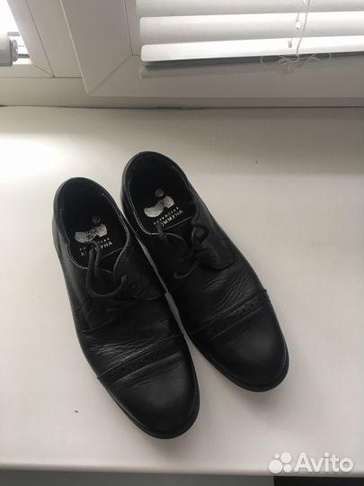 Туфли ботинки школьные кожа