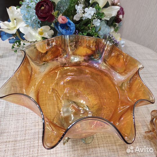 Посуда СССР цветное стекло