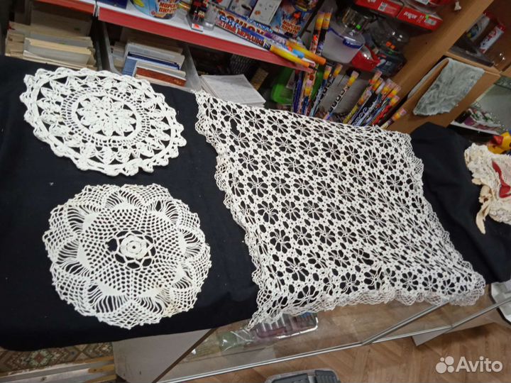 Вязаные салфетки