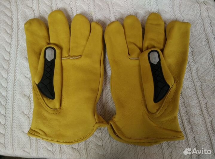 Перчатки кожаные defender