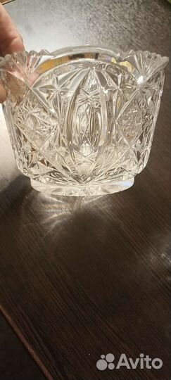 Салатник и конфетница хрустальные СССР