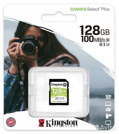 128Gb Kingston Canvas Select Plus sdxc UHS-I V30