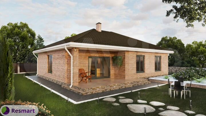 Дом 80 м² на участке 6 сот.