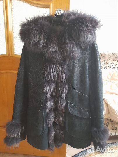 Дубленка натуральная женская 42