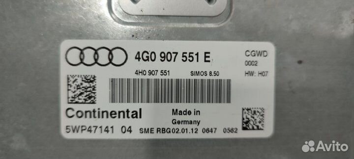 Блок управления двс Audi A7 4G CGW 12.03.2012