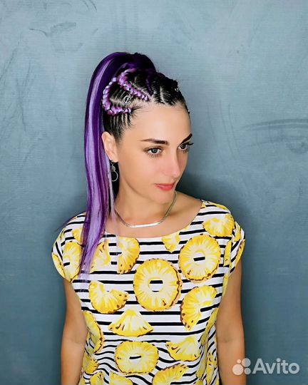 Афрохвост с материалом