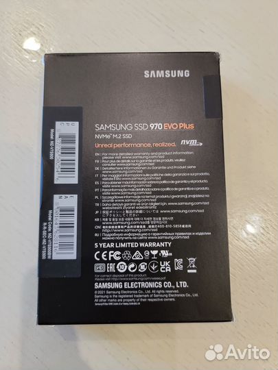 Samsung 970 evo plus 500 gb ssd