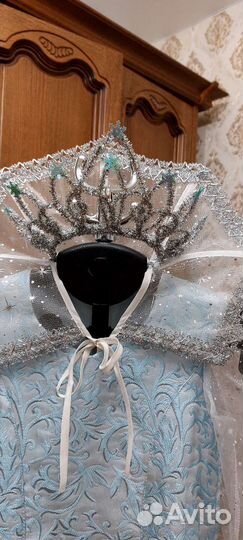 Костюм снежная королева+ корона